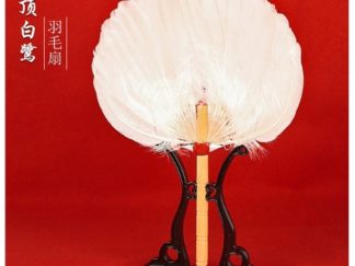 Abanico Oriental de Pluma