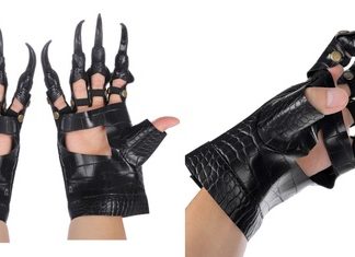 Accesorio para Disfraz: Guantes Semicuero con Garras
