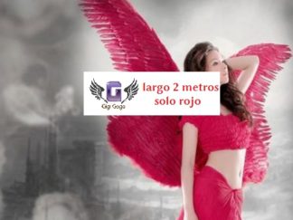 Accesorio para Fiesta: Alas Rojas con Pluma 2 metros
