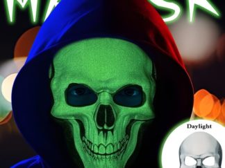 Accesorio para Fiesta: Mascara Calavera Luminiscente