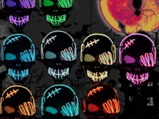 Accesorio para Fiesta: Mascara Calavera con Luz