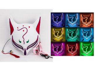 Accesorio para Fieste: Mascara: Zorra con Luz LED