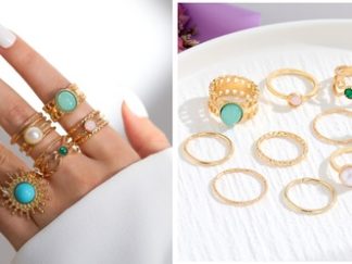 Anillos Dorados 11pcs