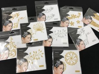 Aplique para Cabello Dorado y Plateado con Glitter