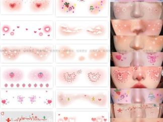 Aplique para Rostro Rubor Kawaii