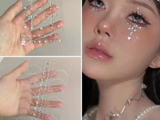 Aplique para Rostro Strass como Lágrimas (+)