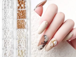 Aplique para Uñas Perlitas de 12 formas