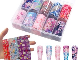 Aplique para Uñas para Impresión de Transferencia 10pcs varios diseños