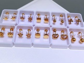 Arete Titanio Simple varios diseños *par