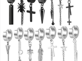 Arete Unisex con Dije Largo *u.