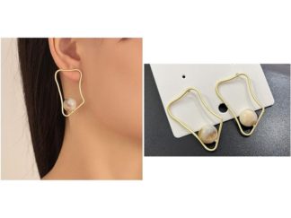 Aretes Geométricos con 1 Piedra