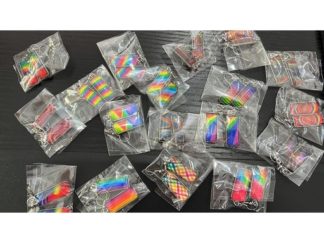 Aretes Rectangulares Arco Iris