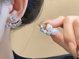 Aretes Strass A + Perla B