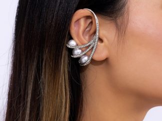 Aro/Colgante Garra con Perlas y Strass *u.