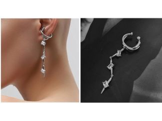 Aro/Colgante con 3 Strass *u.