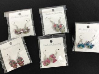 Aretes Luminiscentes con Base Metal