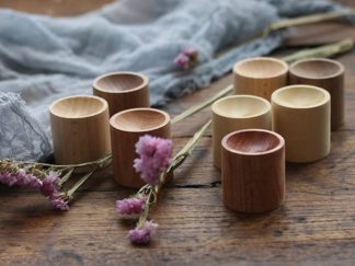 Base de Madera Cilindro para Esencia