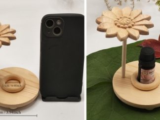 Base de Madera Flor para Esencia