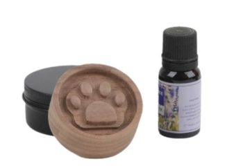 Base de Madera Huella de Gato para Esencia