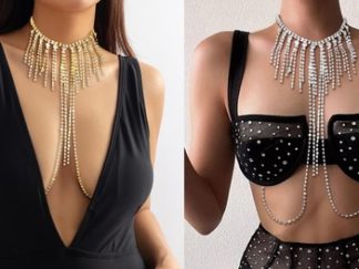 Bijouterie para Cuerpo Collar+Corpiño con Strass (+)