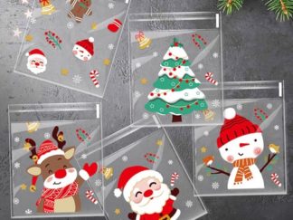 Bolsa para Caramelo Navideña 100pcs