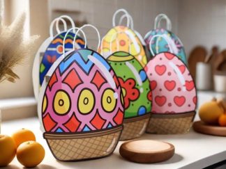 Bolsa para Regalo Pascua forma Huevo