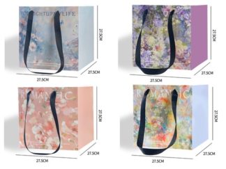 Bolsa para Regalo Pintura de Óleo Flores 27,5*27,5*27,5cm