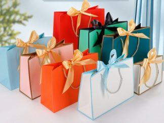 Bolsa para Regalo Simple con Moño varios colores (+)