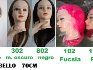 Cabeza con Cabello Sintético 70cm (+)