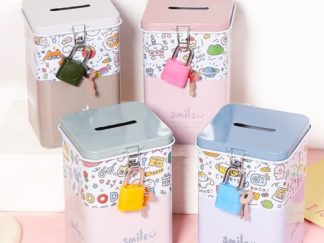 Cajita Metal Alcancia con Candado