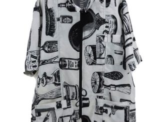 Capa Peluquería con Cierre tipo Camisa