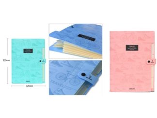 Carpeta A4 DELI Travel con 5 Divisiones