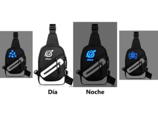 Cartera Naruto Negro y Blanco Luminiscente