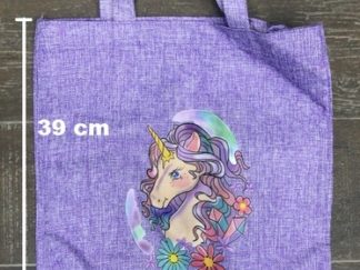 Cartera Unicornio Lila 34*39cm
