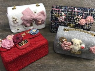 Cartera con Strass y Accesorios 13*17cm