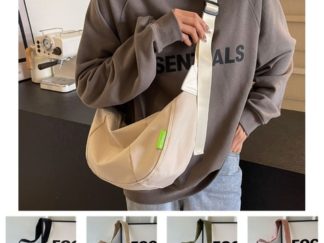 Cartera forma Empanada con Tela Impermeable (+)