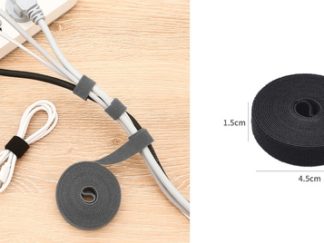 Cinta Velcro Negro 1.5cm*1.5m