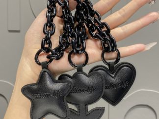 Colgante Negro con Cadena Negra