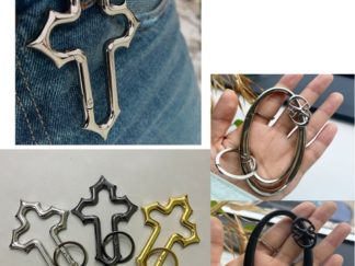 Colgante de Acero Cruz/Estrella