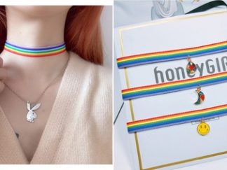 Collar Choker Arco Iris