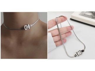 Collar Choker Cinto de Acero