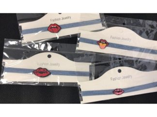 Collar Choker de Jeans 1cm con Dije