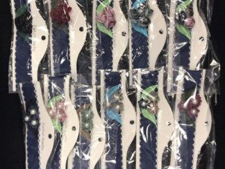 Collar Choker de Jeans con Flores