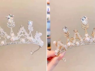 Corona 8#9# con Perlitas y Strass (+)