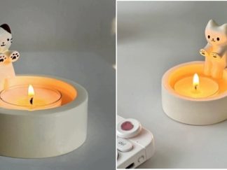 Decoración: Candelero Gato