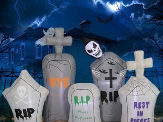 Decoración-Halloween: 5 Lápidas Inflables Ancho 240cm