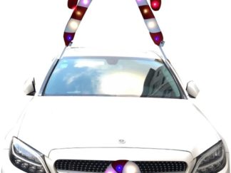 Decoración-Navidad: Caramelo Bastones Con Luz para Vehículo