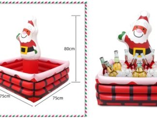 Decoración-Navidad: Contenedor Inflable para Bebidas 75*75*80cm