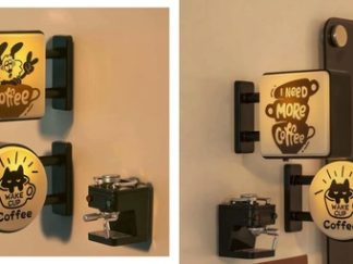 Decoración para Cocina: Imán para Heladera Cartel de Café