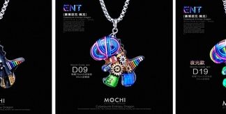 Dije Dinosaurio Cyberpunk